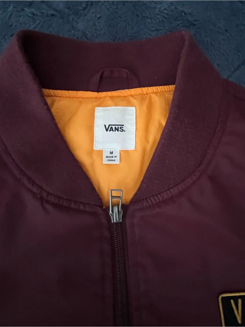 Vans women’s Maroon Bomber Jacket